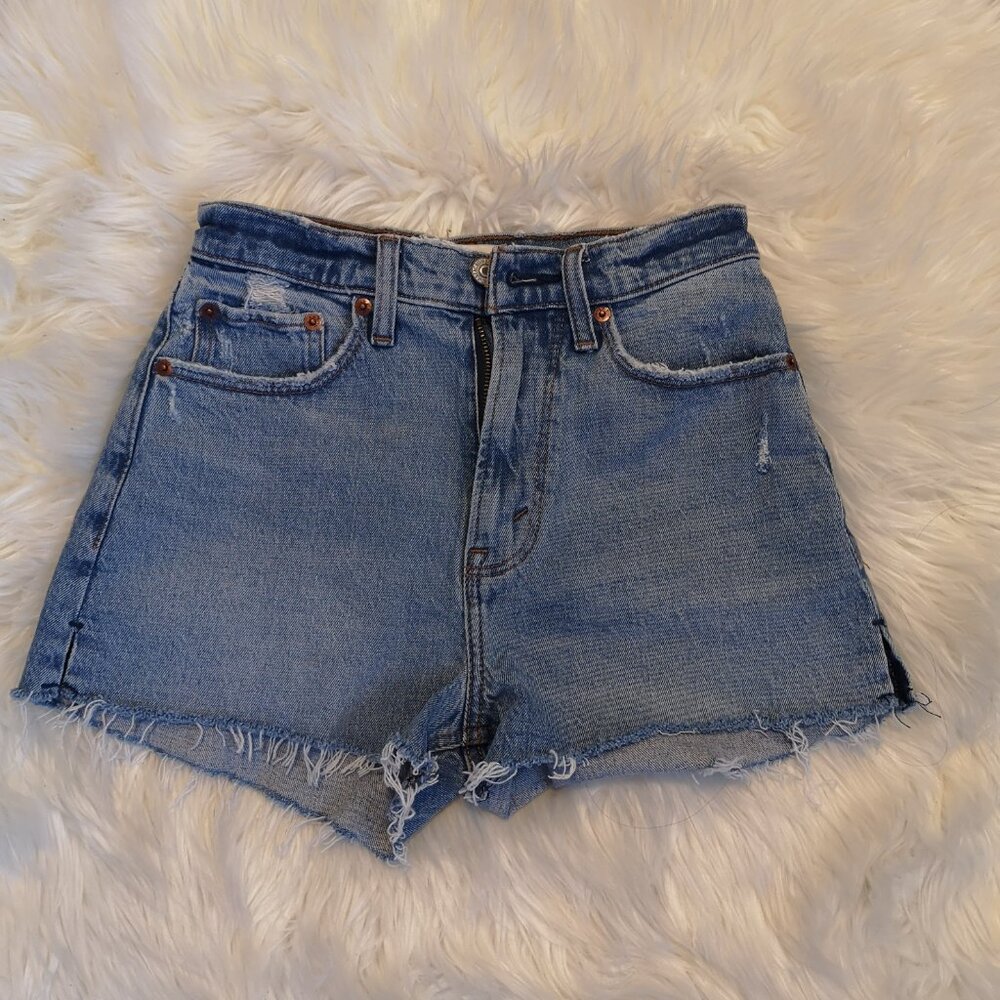 Abercrombie & Fitch Curve Love High Rise Mom Shorts - Size 24/00
